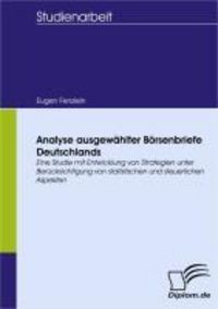Produktbild: Analyse ausgew&auml;hlter B&ouml;rsenbriefe Deutschlands