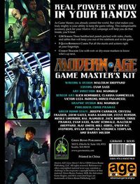 Produktbild: Sheppard, M: Modern Age RPG Game Master's Kit