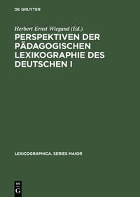 Produktbild: Perspektiven der p&auml;dagogischen Lexikographie des Deutschen I