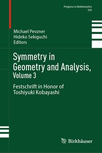 Produktbild: Symmetry in Geometry and Analysis, Volume 3
