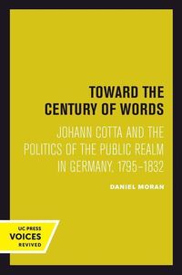 Produktbild: Moran, D: Toward the Century of Words