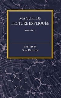 Produktbild: Manuel de Lecture Expliquee