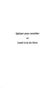 Produktbild: Quelques Pages Arrachees Au Grand Livre des Reves