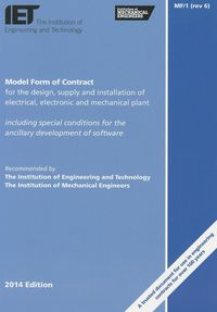 Produktbild: Model Form of Contract for the Design, Supply and Installation of Electrical, Electronic and Mechanical Plant