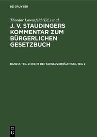 Produktbild: Recht der Schuldverh&auml;ltnisse, Teil 2