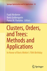 Produktbild: Clusters, Orders, and Trees: Methods and Applications