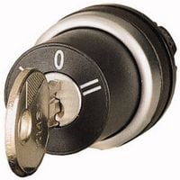 Produktbild: Eaton 216900 M22-WRS3 Schl&uuml;sseltaste Frontring Kunststoff Schl&uuml;ssel Schwarz 1St.