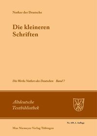 Produktbild: Die kleineren Schriften