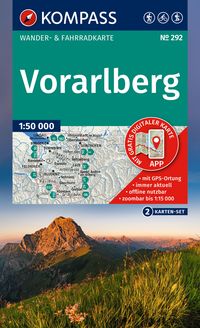 Produktbild: KOMPASS Wanderkarten-Set 292 Vorarlberg (2 Karten) 1:50.000