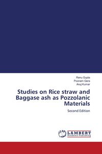 Produktbild: Studies on Rice straw and Baggase ash as Pozzolanic Materials