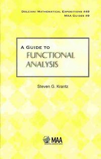 Produktbild: A Guide to Functional Analysis