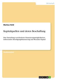 Produktbild: Kapitalquellen und deren Beschaffung