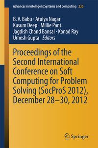 Produktbild: Proceedings of the Second International Conference on Soft Computing for Problem Solving (SocProS 2012), December 28-30, 2012