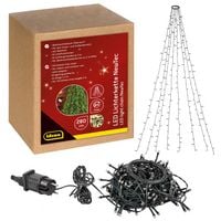Produktbild: Idena Lichterkette NewTec Weihnachtsbaum-&Uuml;berwurf 280 LED warmwei&szlig; f&uuml;r Innen & Au&szlig;en