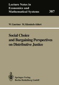 Produktbild: Social Choice and Bargaining Perspectives on Distributive Justice