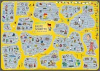 Produktbild: mindmemo Lernposter - Erste Schritte - Deutsch f&uuml;r Anf&auml;nger - spielend Deutsch lernen Kinder