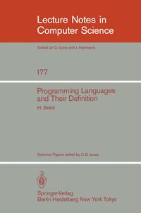 Produktbild: Programming Languages and their Definition