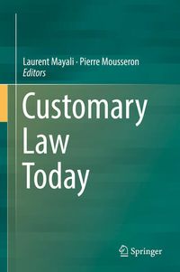 Produktbild: Customary Law Today