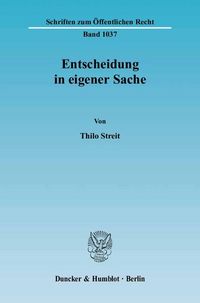Produktbild: Entscheidung in eigener Sache.