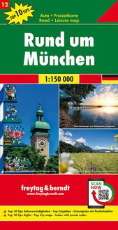 Bild vom Artikel Rund um München, Autokarte 1:150.000, Top 10 Tips, Blatt 12 vom Autor 