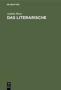 Produktbild: Das Literarische