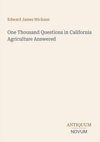 Produktbild: One Thousand Questions in California Agriculture Answered