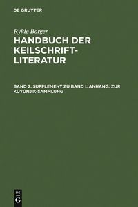 Produktbild: Supplement zu Band I. Anhang: Zur Kuyunjik-Sammlung