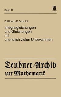 Produktbild: Integralgleichungen und Gleichungen mit unendlich vielen Unbekannten