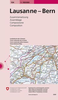 Bild vom Artikel Swisstopo 1 : 100 000 Lausanne - Bern vom Autor Bundesamt für Landestopografie swisstopo