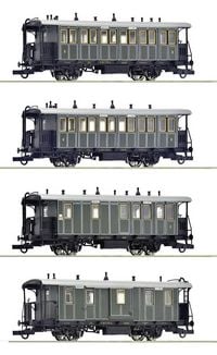 Produktbild: Roco 6200197 H0 4-tlg. Set: Lokalbahnzug der K&ouml;niglich Bayerischen Staats-Eisenbahnen