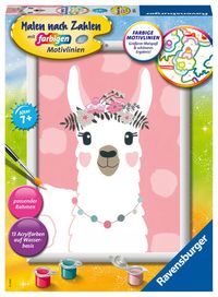 Bild vom Artikel Ravensburger 28514 - Malen nach Zahlen, No Drama Lama, MNZ, Malset vom Autor 
