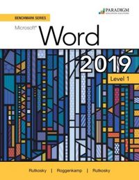 Produktbild: Roggenkamp, A: Benchmark Series: Microsoft Word 2019 Level 1