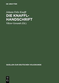 Produktbild: Die Knaffl-Handschrift
