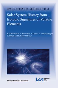 Produktbild: Solar System History from Isotopic Signatures of Volatile Elements