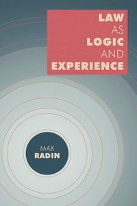 Produktbild: Law as Logic and Experience