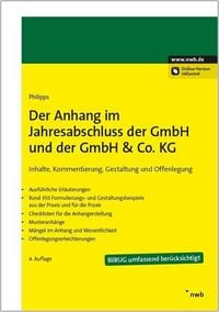 Produktbild: Der Anhang im Jahresabschluss der GmbH und der GmbH & Co. KG