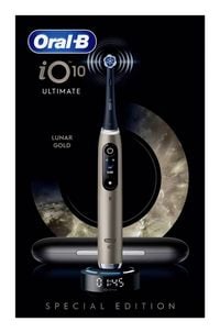 Produktbild: Braun Bra Oral-B iO Series 10 UltimateLunar Gold 17398125 Elektrische Zahnb&uuml;rste Schwarz