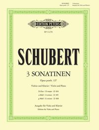 Produktbild: Schubert, F: Sonatinas (3) Op. Posth.137