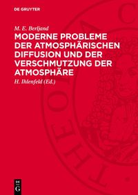 Produktbild: Moderne Probleme der atmosph&auml;rischen Diffusion und der Verschmutzung der Atmosph&auml;re