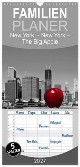 Produktbild: Familienplaner 2027 - New York &ndash; The Big Apple mit 5 Spalten (Wandkalender, 21 x 45 cm) CALVENDO