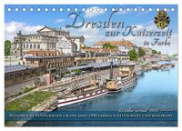 Produktbild: Historisches Dresden um 1900 neu restauriert und detailkoloriert (Tischkalender 2026 DIN A5 quer), CALVENDO Monatskalender