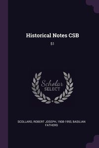 Produktbild: Historical Notes CSB