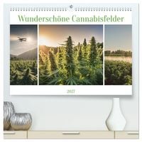 Produktbild: Wundersch&ouml;ne Cannabisfelder (hochwertiger Premium Wandkalender 2027 DIN A2 quer), Kunstdruck in Hochglanz