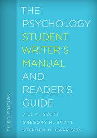 Produktbild: Scott, J: Psychology Student Writer's Manual and Reader's Gu
