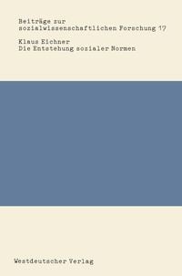 Produktbild: Die Entstehung sozialer Normen