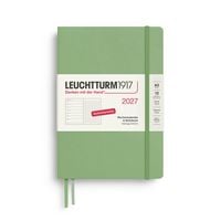 Produktbild: Wochenkalender & Notizbuch Dotted Medium (A5) 2027, Salbei, Deutsch