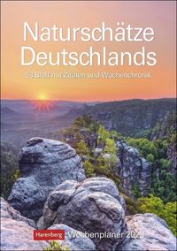 Naturschätze Deutschlands Wochenplaner 2023. Großer Foto-Wandkalender zum Eintragen. Landschaften-Kalender 2023 mit atemberaubenden Fotos. 25x35,5 c von |Harenberg