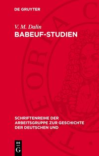 Produktbild: Babeuf-Studien