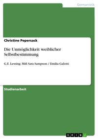Produktbild: Die Unm&ouml;glichkeit weiblicher Selbstbestimmung