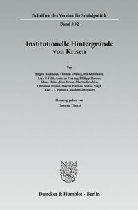 Bild vom Artikel Institutionelle Hintergründe von Krisen. vom Autor Theresia Theurl